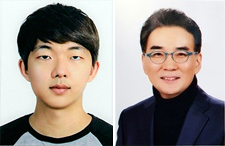 김태경 석박사통합과정생(왼쪽),  이원준 지도교수(오른쪽).