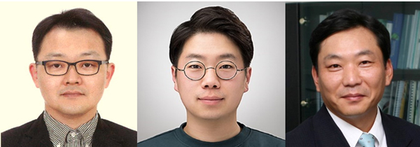 왼쪽부터 김유진 박사, 고민준 박사과정생,김영근 교수