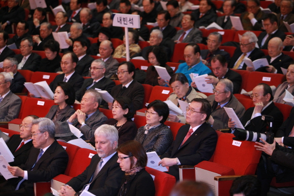 정갑영 제17대 연세대학교 총장 취임식 참석 사진