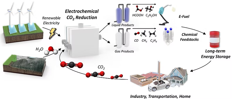 탄소 순환을 위한 CO2 전기환원 반응