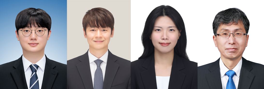 △ (왼쪽부터) 고려대 이영훈 박사후연구원(공동 제1저자), 화공생명공학과 유승호 교수(공동 교신저자), 서울대 나금비 박사후연구원(공동 제1저자), 화학생물공학부 성영은 교수(공동 교신저자)
