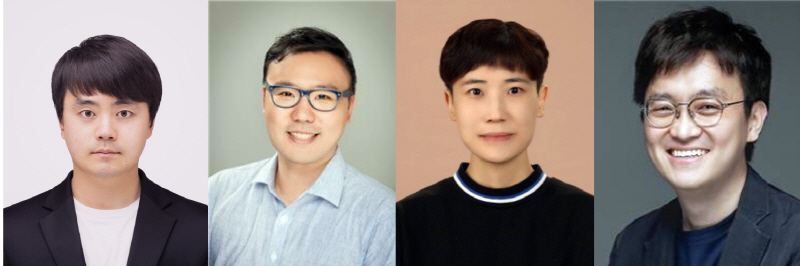 왼쪽부터 김현호 박사(제1저자), 사경하 교수(제1저자), 이혜원 교수(교신저자), 정석 교수(교신저자)