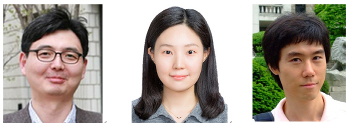 왼쪽부터 민병경 고려대 뇌공학과 교수(교신저자), 서지혜 고려대 뇌공학연구소 연구교수(공동1저자),                 김대진 미국 인디애나 대학교 심리/뇌과학과 연구원(공동1저자)