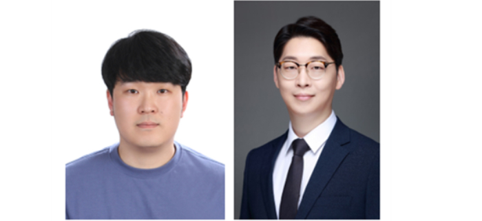  왼쪽부터 KU-KIST융합대학원 현종찬 박사 과정, 윤영수 교수